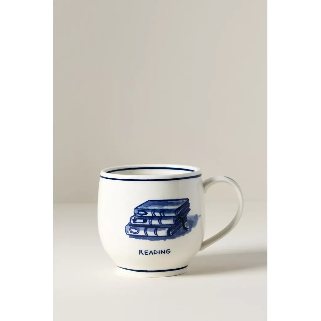 Molly Hatch Hobby Stoneware Mugs Reading