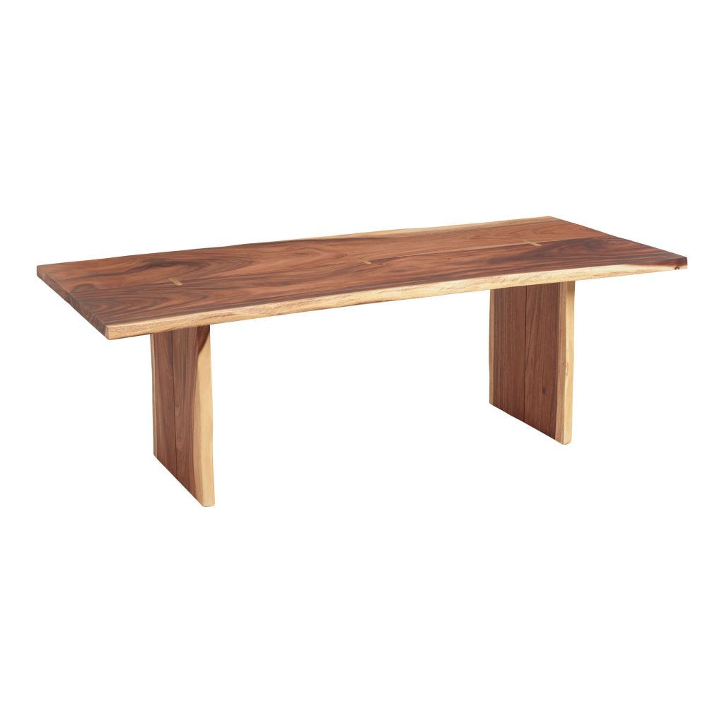World Market Sansur Rustic Pecan Live Edge Wood Coffee Table
