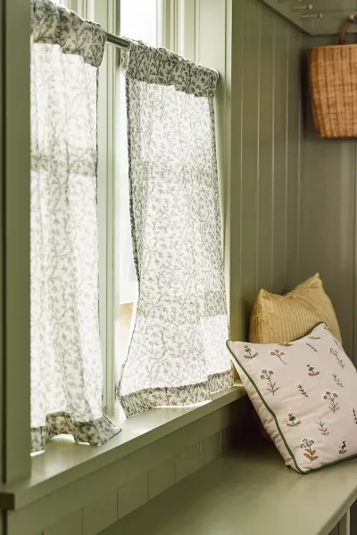Dahlia Cotton Jersey Floral Euro Shams, Set of Two 3