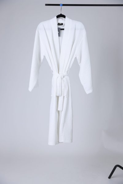 White Waffle Robe