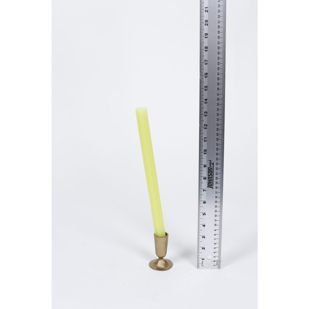 Lime Green Taper Candle