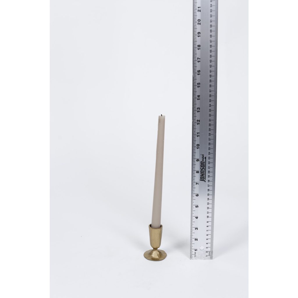 Tan Taper Candle