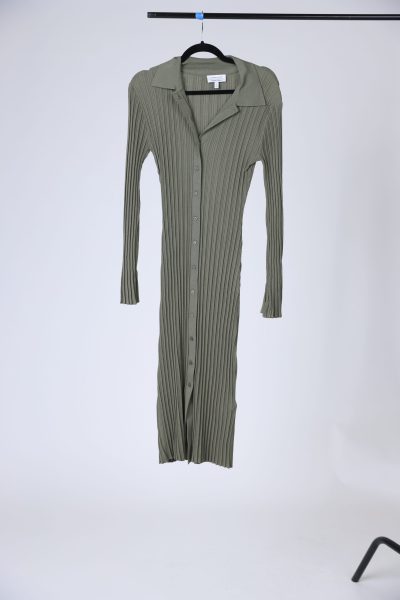 Army Green Women’s Button Down Dress