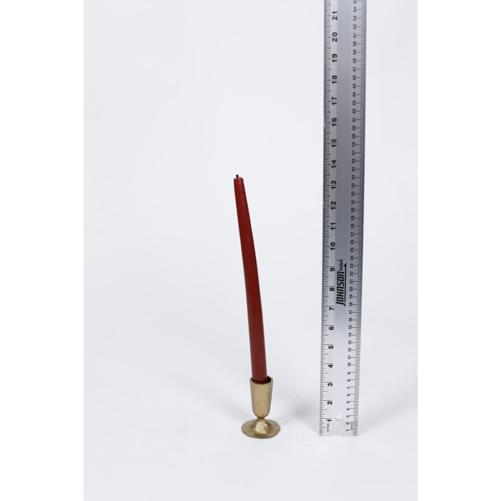 Burgandy Taper Candle