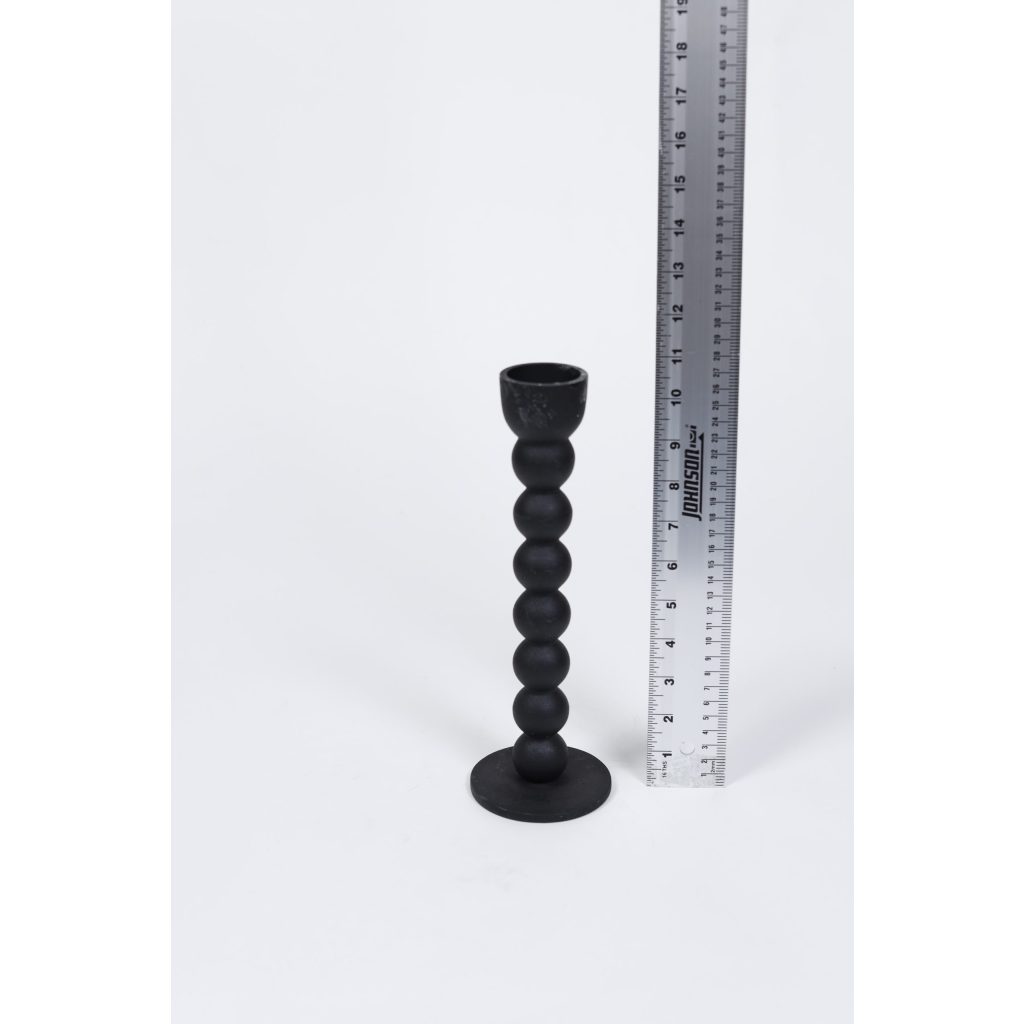 Black Candleholder Taper 10.75″