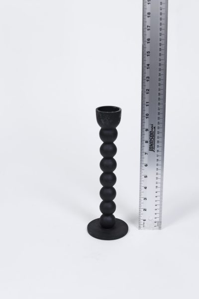 Black Candleholder Taper 10.75″