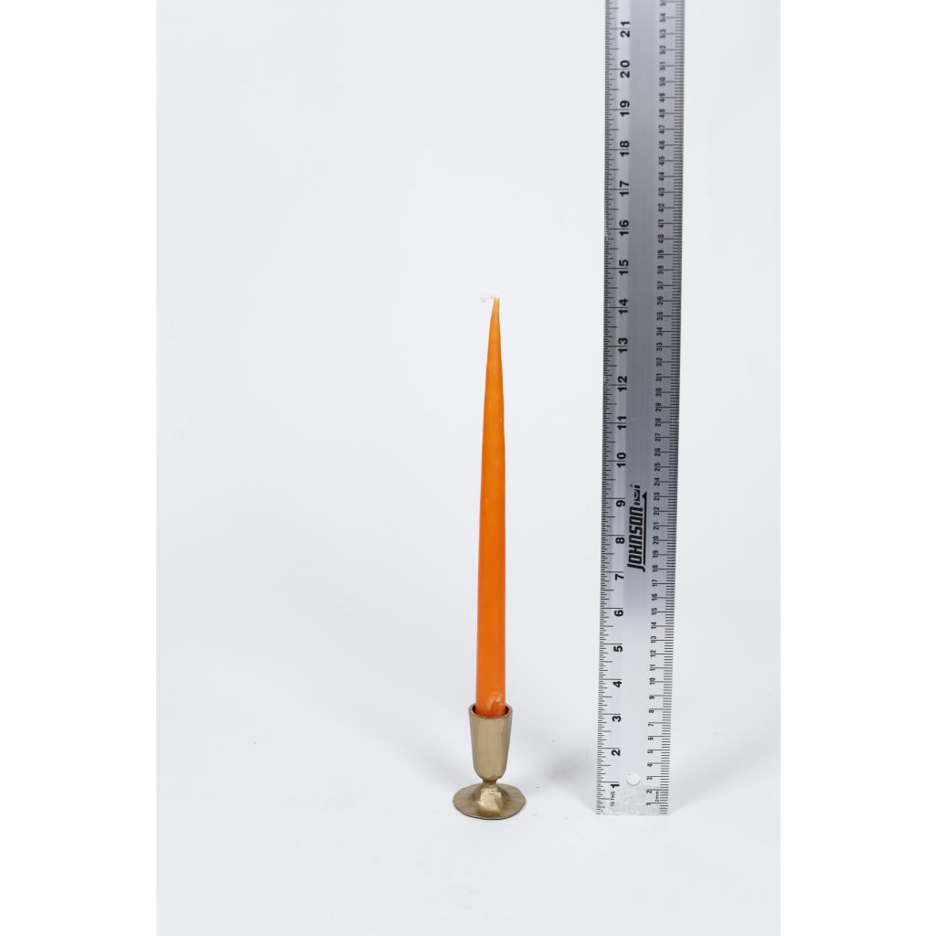 Orange Taper Candle