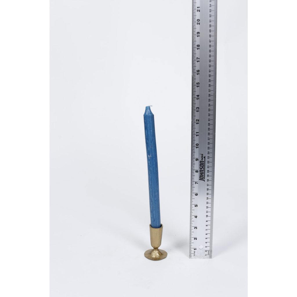 Teal Taper Candle