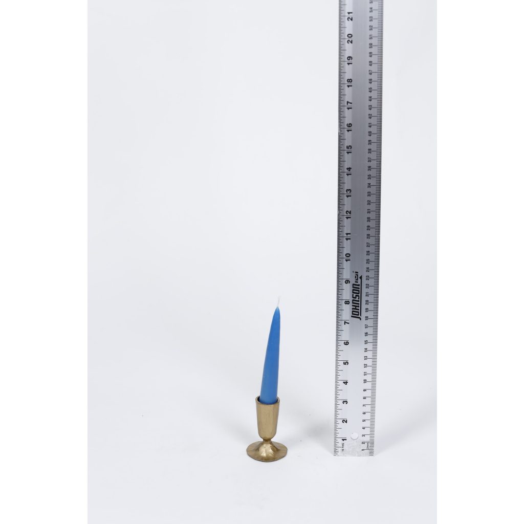 Blue Taper Candle