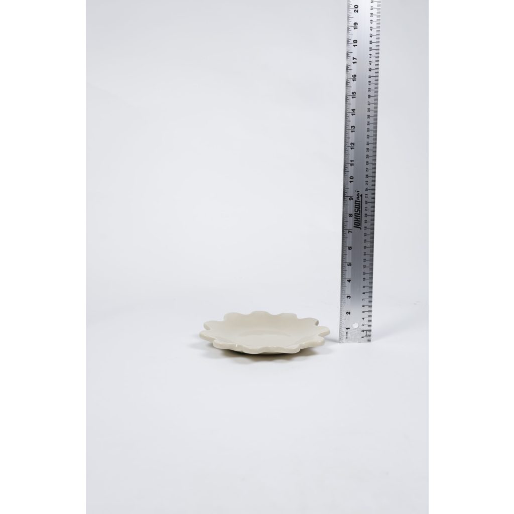 Cream Scalloped Edge Tray