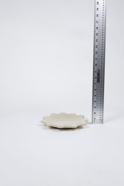 Cream Scalloped Edge Tray