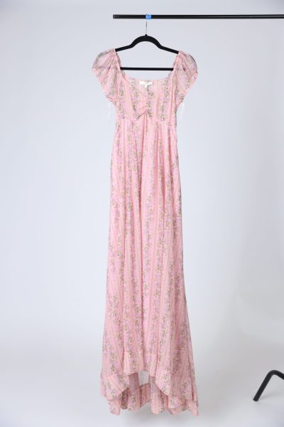 Purple Women’s Laced Floral Dress 5