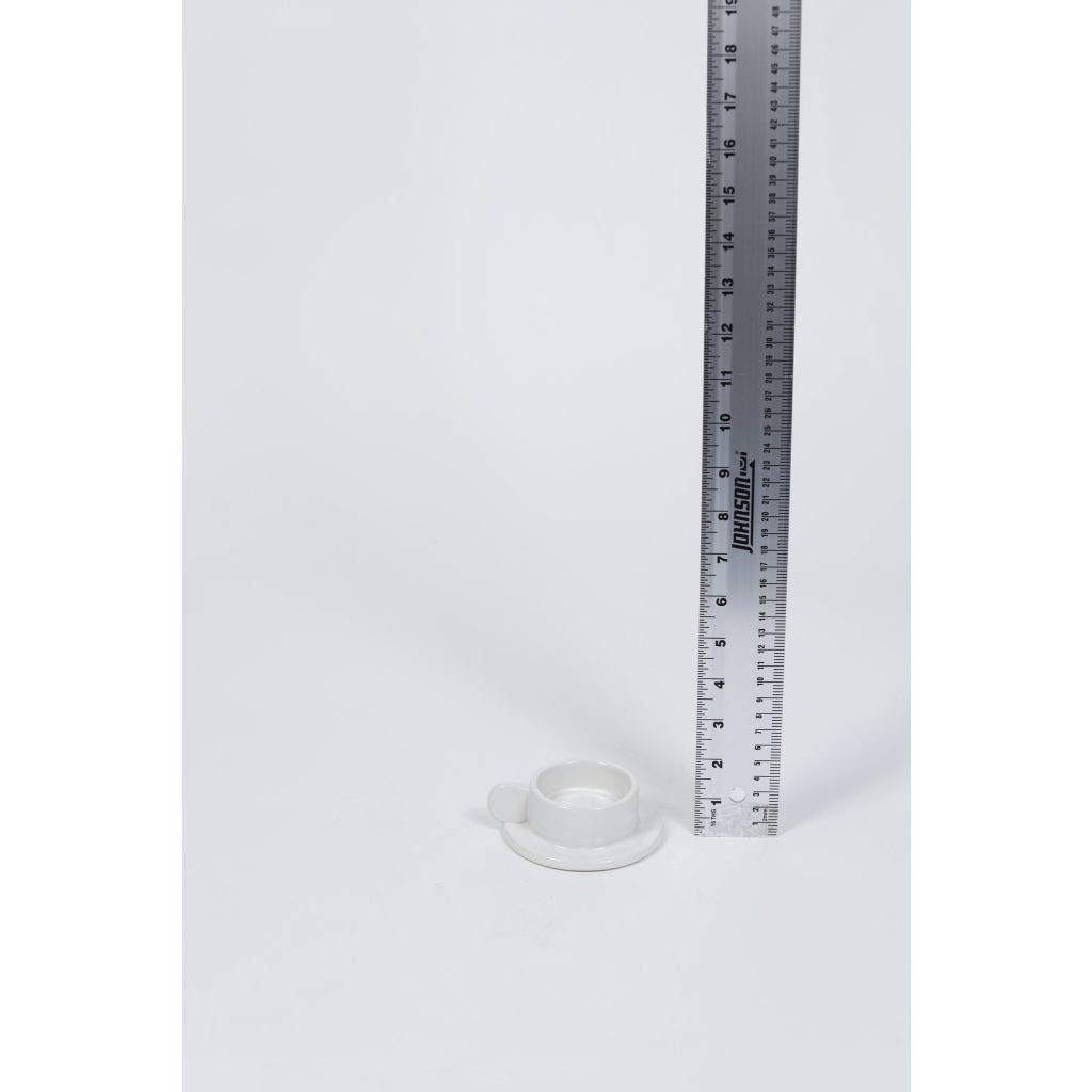 White Porcelian Candle Holder 1.5″