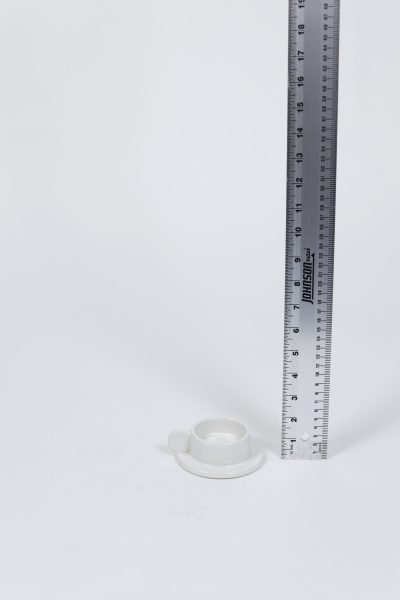 White Porcelian Candle Holder 1.5″