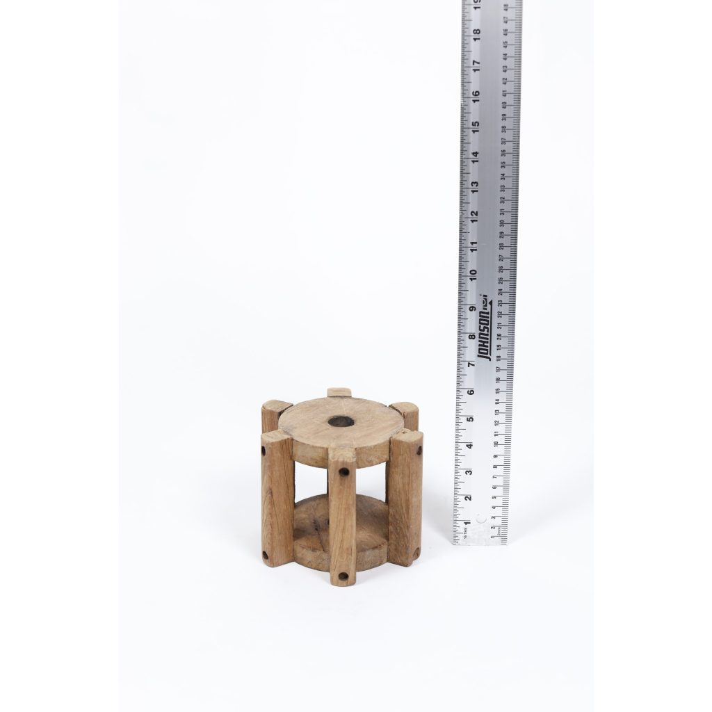 Wooden Candleholder 5″