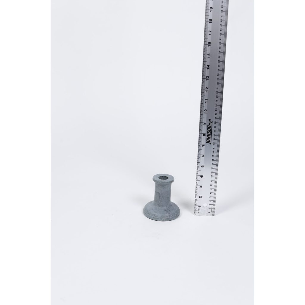 Light Blue Ceramic Candleholder 3.5″