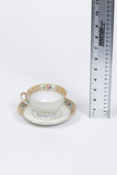 Floral Teacup and Saucer