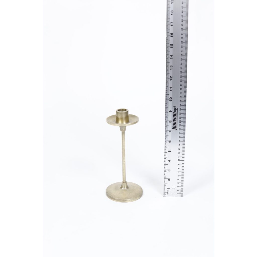 Cast Brass Candleholder 9.5″