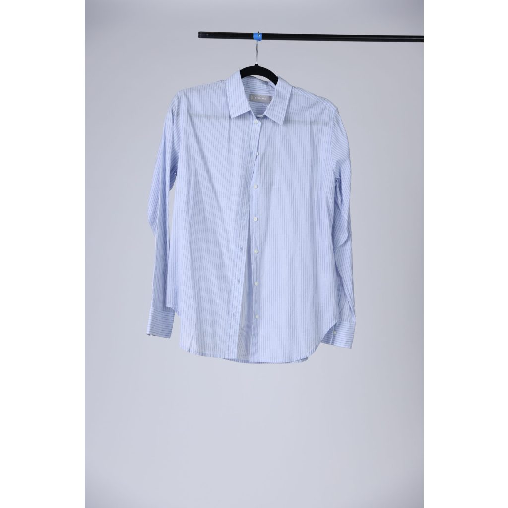 Everlane Blue Striped Women’s Button-Down