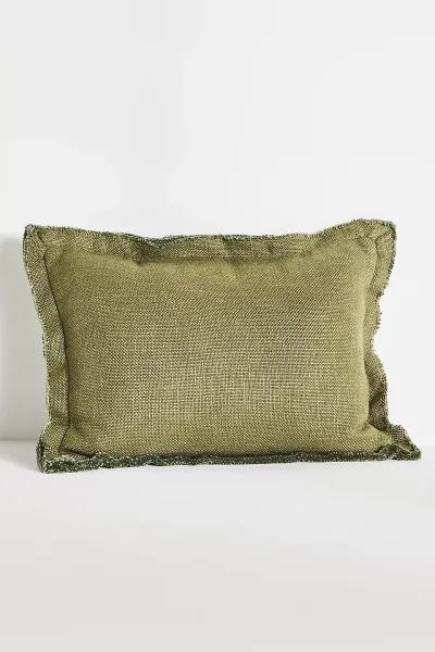 Luxe Linen Blend Pillow Ivory & Natural Stripe 3