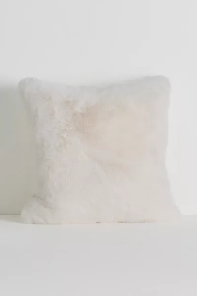 Sophie Faux Fur Pillow Ivory Camel 2