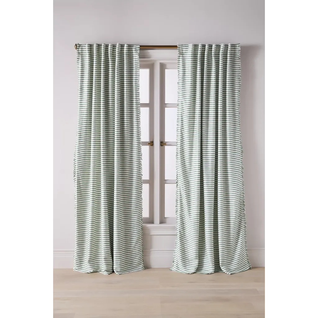 Luxe Linen Blend Woven Blackout Curtain