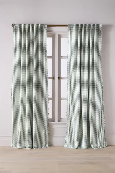 Luxe Linen Blend Woven Blackout Curtain