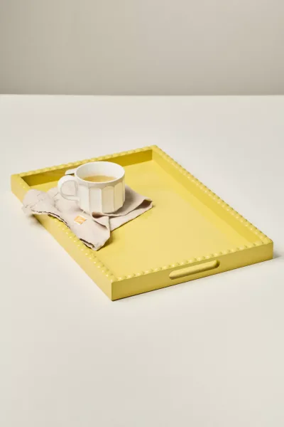 Yellow Amelia Lacquer Tray