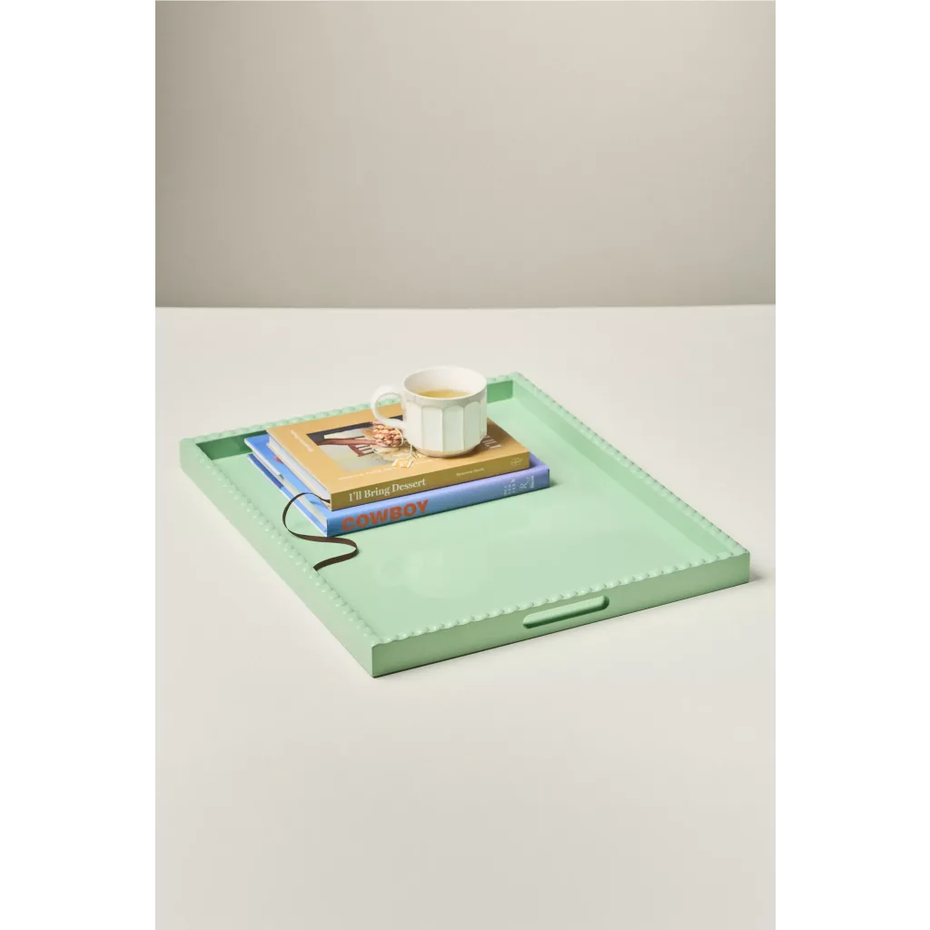 Green Amelia Lacquer Tray