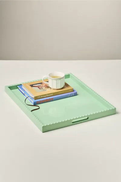 Green Amelia Lacquer Tray