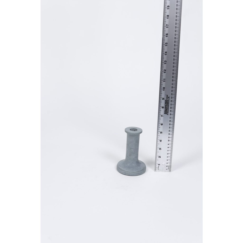 Light Blue Ceramic Candleholder 5″
