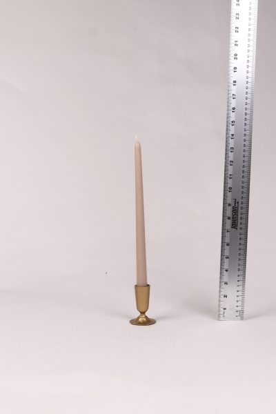 Light Brown Taper Candle