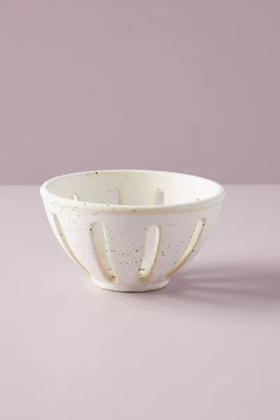Cottage Stoneware Berry Basket