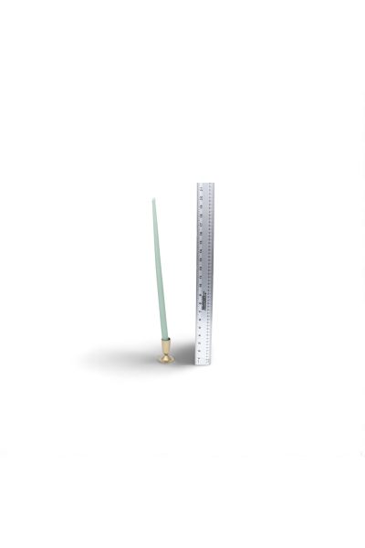Seafoam Green Taper Candle