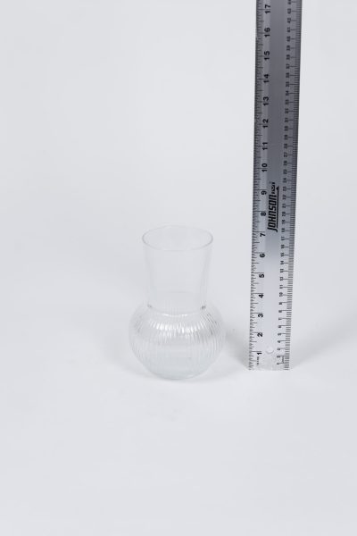 Ribbed Glass Vase