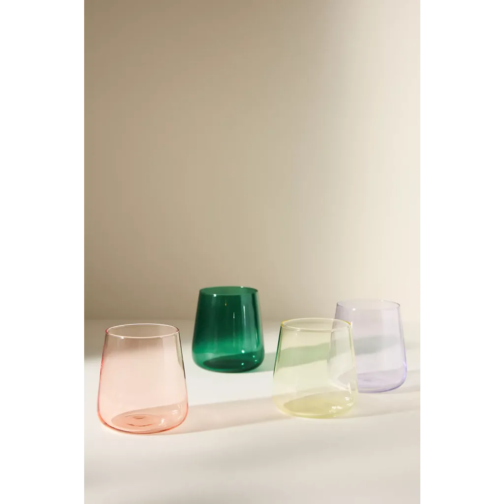 Savannah Glass Tumblers, Set of 4