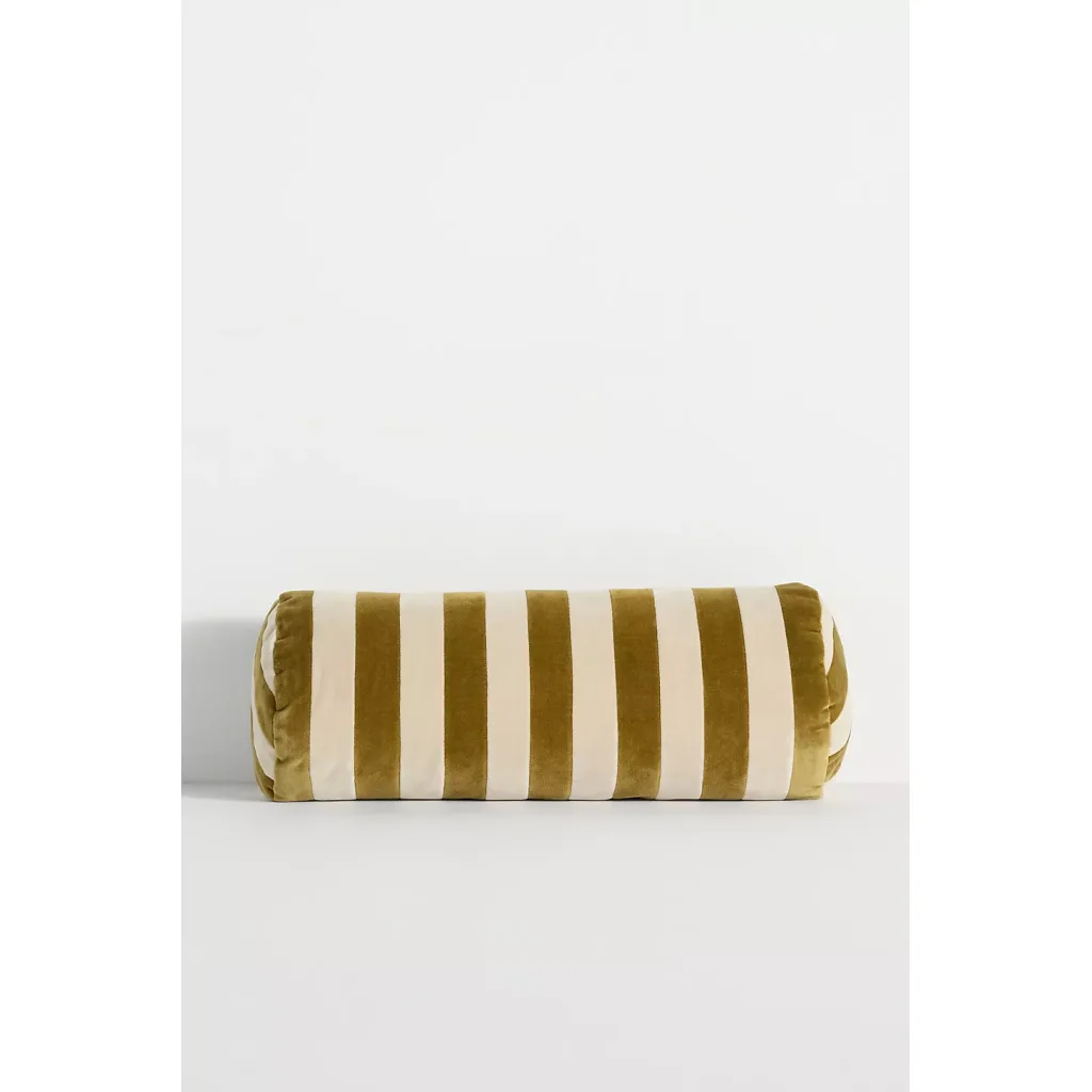 Christina Lundsteen Stripe Bolster Cushion Pillow Green