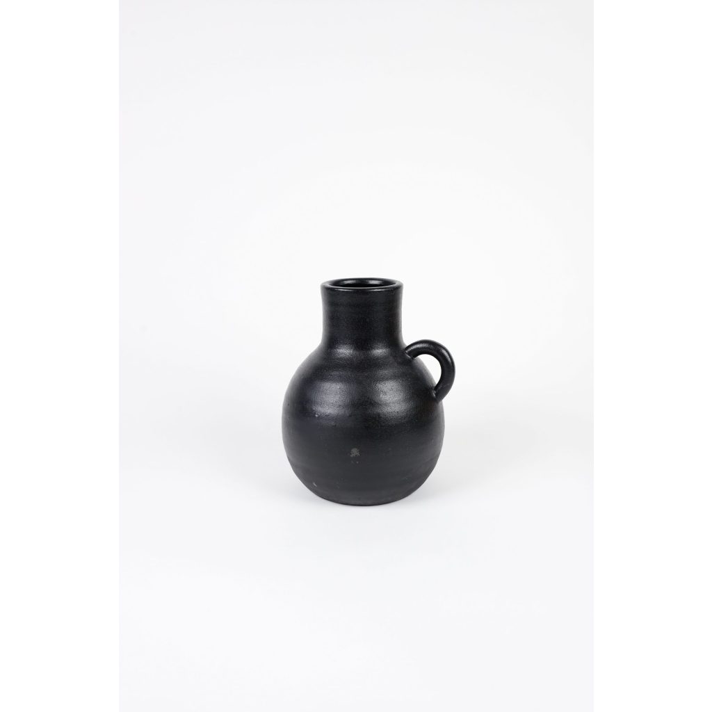 Black Ceramic Vase