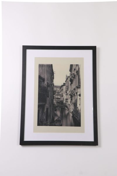 B&W Modern Abstract Shapes Wall Art 2