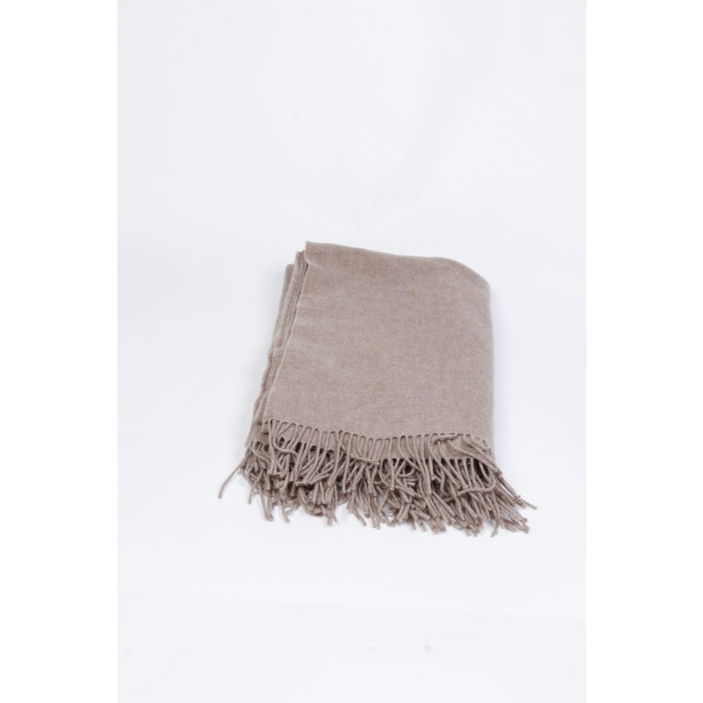 Brown with Tassel Throw Blanket