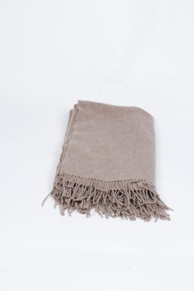 Brown with Tassel Throw Blanket