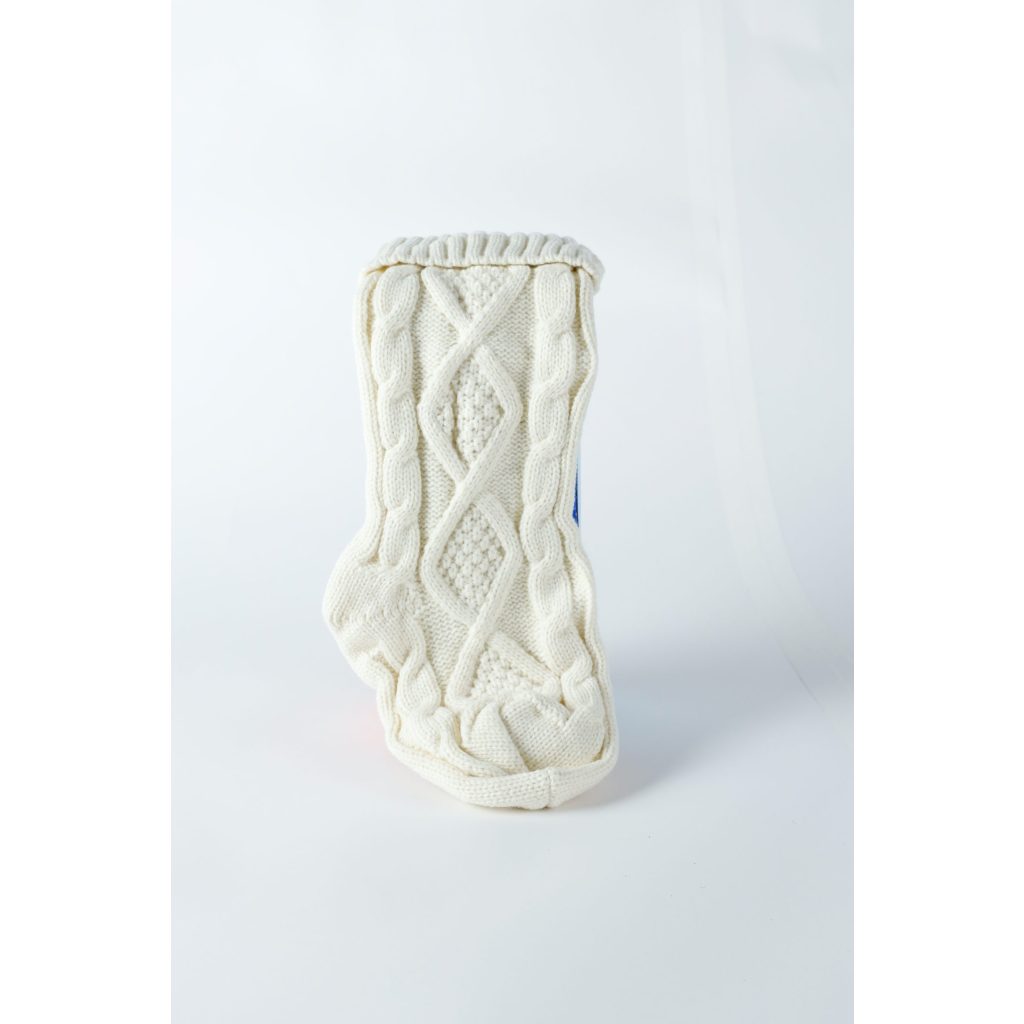 White Knit Stocking