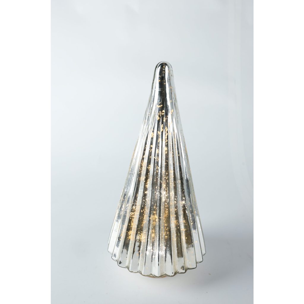 Silver Tree with Lights