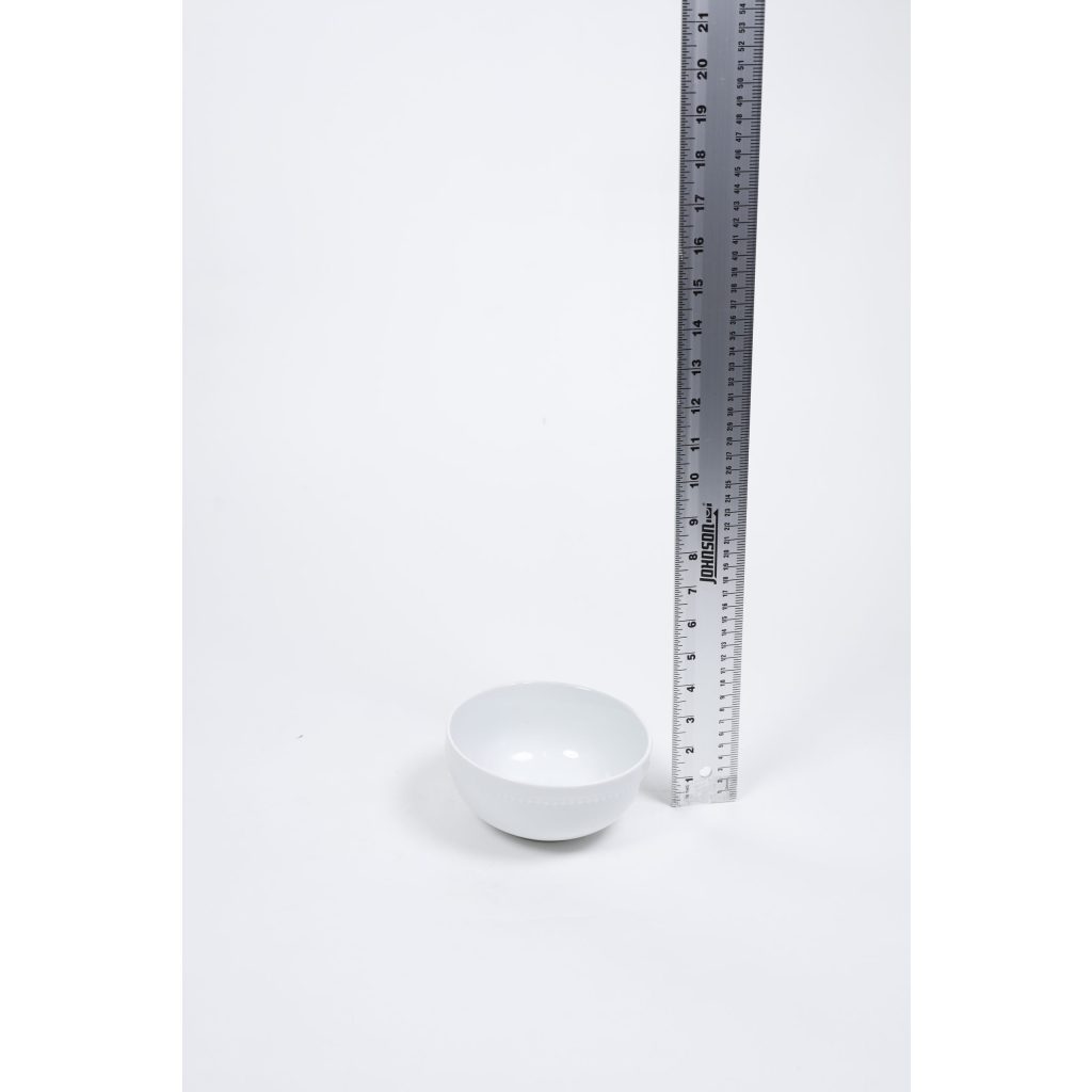 White Dotted Rim Bowl