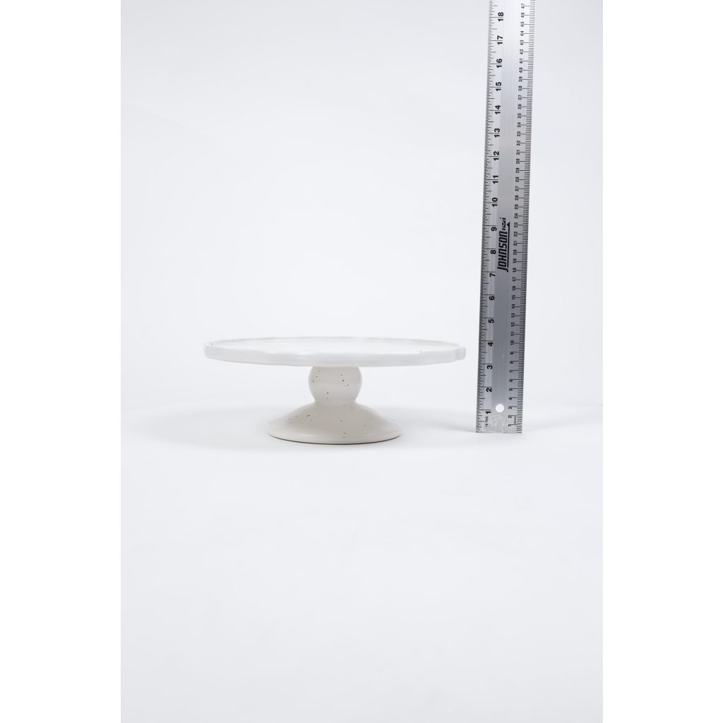 White Speckled Cake Stand