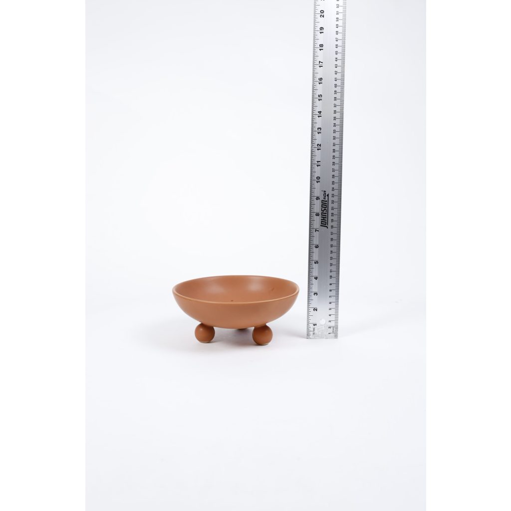 Terracotta Bowl with Sphere Legs