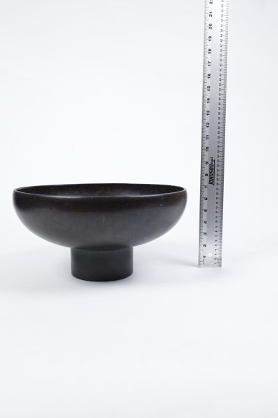 CB2 Footed Black Decorative Bowl