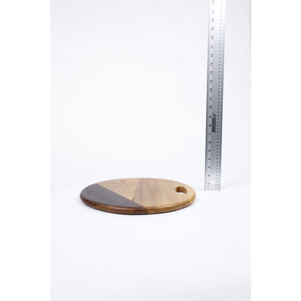 Wooden Two Toned Circle Tray