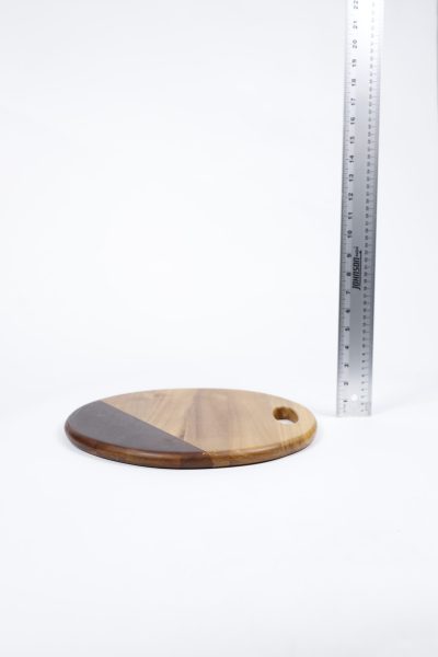 Wooden Two Toned Circle Tray