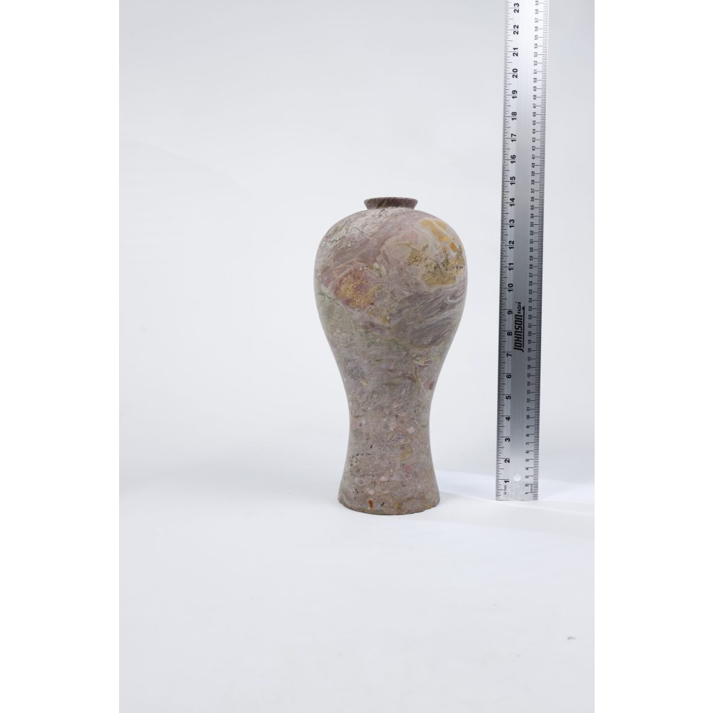 Neutral Multicolor Marble Vase